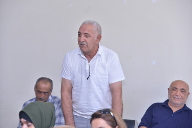 Qaradağ Rayon İcra Hakimiyyətinin başçısı Ümid qəsəbəsində səyyar qəbul keçirib