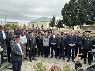 Birinci Qarabağ müharibəsində itkin düşən döyüşçü Rüstəmov Tərlan Kamal oğlunun dəfn olunmasının birinci ildönümü qeyd olundu