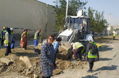 Qaradağ rayonunda abadlıq işləri görülür