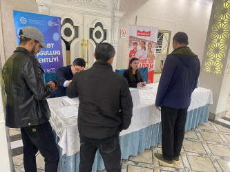 Qaradağ rayonu, Sahil qəsəbəsində işaxtaran və işsiz şəxslər üçün növbəti Əmək Yarmarkası keçirilmişdir.