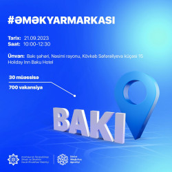 Əmək yarmarkasının keçirilməsi nəzərdə tutulmuşdur