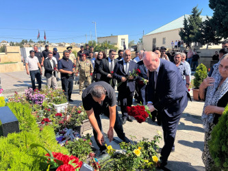 Qaradağ rayonu, Lökbatan qəsəbəsində şəhid Quliyev Fərid Vahid oğlunun ildönümü ilə əlaqədar anım mərasimi keçirilib