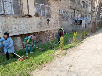 Qaradağ rayonu Müşviqabad qəsəbəsi ərazisində təmizlik və abadlıq işləri aparılmışdır