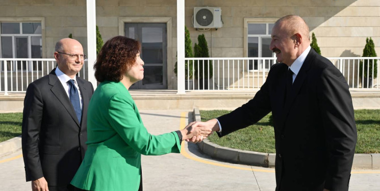 Azərbaycan Respublikasının Prezidenti İlham Əliyev “Qobustan” Günəş Elektrik Stansiyasının açılışında iştirak edib