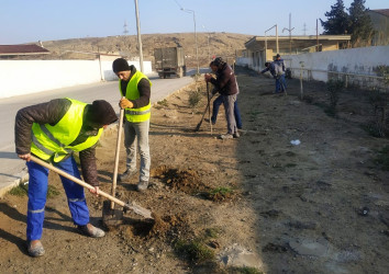 Puta qəsəbəsində Heydər Əliyevin 100 illiyinə həsr olunmuş ağacəkilməsinə hazırlıq işləri davam edir