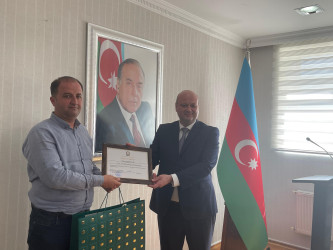 Su təsərrüfatı və meliorasiya işçilərinin peşə bayramı Qaradağ Rayon İcra Hakimiyyətində qeyd olundu