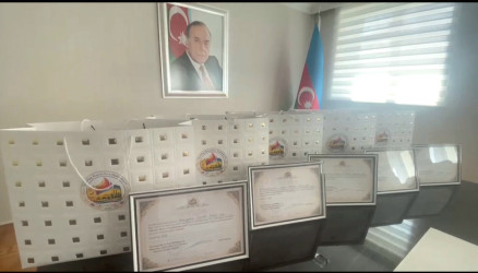 “Heydər Əliyev və Azərbaycan tarixi” mövzusunda referat-yazı müsabiqəsinin rayon mərhələsinin qalibləri ilə görüş təşkil olunmuşdur.