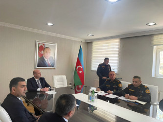 Qaradağ Rayon İcra Hakimiyyətində ixrac neft-qaz boru kəmərlərinin təhlükəsizliyi üzrə iclas keçirilmişdir.
