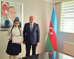 “Heydər Əliyev və Azərbaycan tarixi” mövzusunda referat-yazı müsabiqəsinin rayon mərhələsinin qalibləri ilə görüş təşkil olunmuşdur.