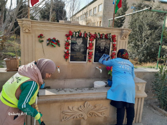 Qaradağ rayonu Müşviqabad qəsəbəsi ərazisində təmizlik və abadlıq işləri aparılmışdır
