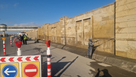 Qobustan qəsəbəsi ərazisində təmizlik işləri aparılmışdır.