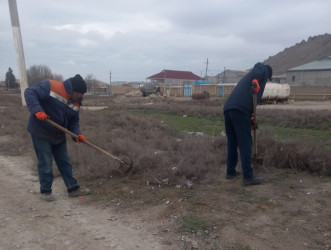 Qaradağ rayonunda təmizlik işləri davam etdirilir