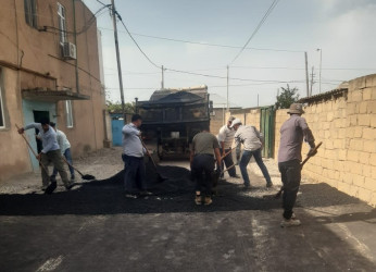 Qaradağ rayonunda abadlıq işləri davam etdirilir