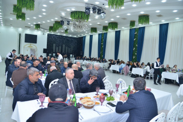 Qaradağ Rayon İcra Hakimiyyəti tərəfindən Ramazan bayramı münasibəti ilə  iftar süfrəsi verilmişdir