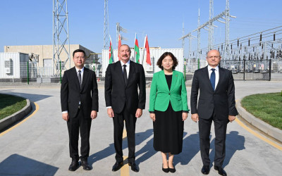 Azərbaycan Respublikasının Prezidenti İlham Əliyev “Qobustan” Günəş Elektrik Stansiyasının açılışında iştirak edib