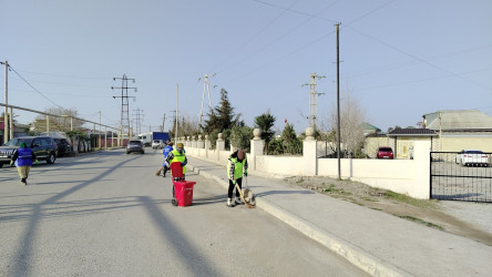 Qaradağ rayonu Ələt qəsəbəsi ərazisində təmizlik işləri aparılmışdır