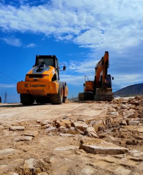 Lökbatan–Güzdək yolunun 2,2-ci kilometrliyində bərpa işlərinə başlanılıb