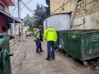 Qaradağ rayonu Sahil qəsəbəsində genişmiqyaslı təmizlik işləri aparılmışdır.