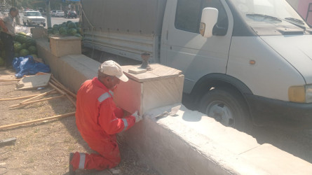 Sahil qəsəbəsində təmir bərpa işləri aparılır