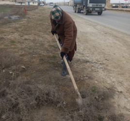 Qaradağ rayonunda təmizlik işləri davam etdirilir