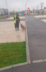 Qaradağ rayonu Qobustan qəsəbəsi ərazisində təmizlik və abadlıq işləri aparılmışdır