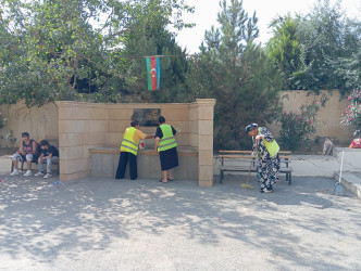 Qaradağ rayonu Müşviqabad qəsəbəsi ərazisində təmizlik və abadlıq işləri aparılmışdır