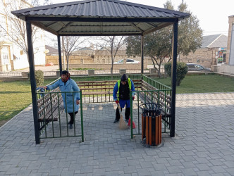 Qaradağ rayonu Müşviqabad qəsəbəsində təmizlik və abadlıq işləri həyata keçirilmişdir