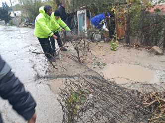 Qaradağ rayonu Sahil qəsəbəsində təmizlik işləri aparılmışdır